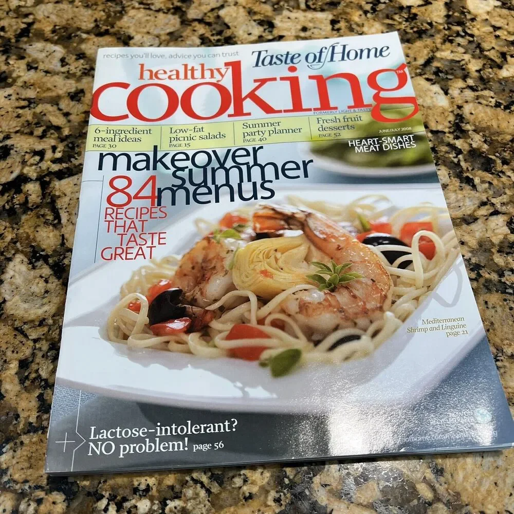 Taste of Homes Light And Tasty Cooking Recipe Magazines 2008 Back Issue Set Of 6